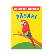 Carte de colorat "Pasari" A5, 12pag., P*2708