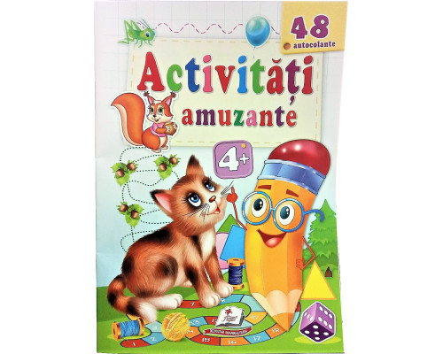 Activitati amuzante 4+, Pisica, +48 autocolante N*2144