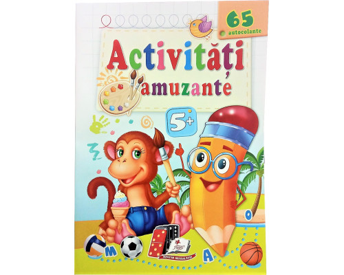 Activitati amuzante 5+, Maimuta, +65 autocolante N*2205 Activitati amuzante 5+, Maimuta, +65 autocolante N*2205