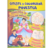 Citeste si coloreaza povestea "Porcarul si fata de imparat" N*2762 (25.5X20)