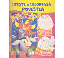 Citeste si coloreaza povestea "Muzicantii din Bremen" N*2748 (25.5X20)