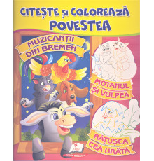 Citeste si coloreaza povestea "Muzicantii din Bremen" N*2748 (25.5X20)