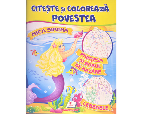 Citeste si coloreaza povestea "Mica serena" N*2779 (25.5X20)