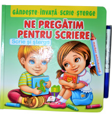 Scrie si sterge. Ne pregatim pentru scriere.+marker N*3318 (22.5X22.5)