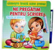 Scrie si sterge. Ne pregatim pentru scriere.+marker N*3318 (22.5X22.5)