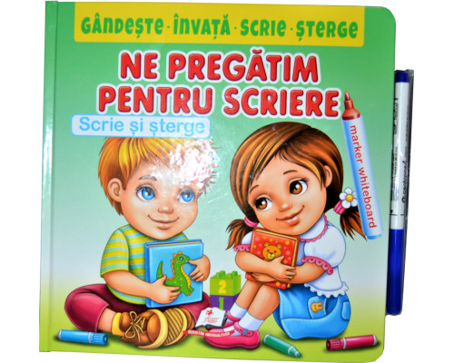Scrie si sterge. Ne pregatim pentru scriere.+marker N*3318 (22.5X22.5)