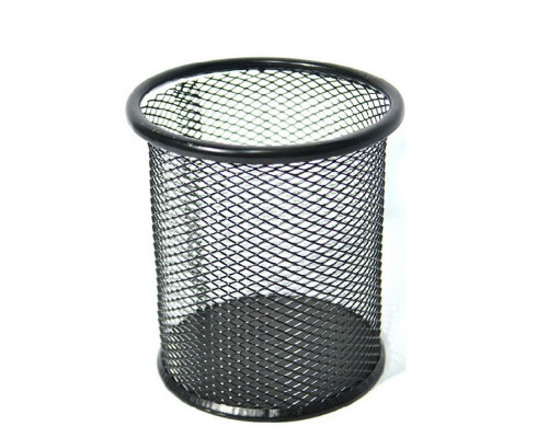 Pahar pentru pixuri, plasa metal, rotund, negru, S11-1 (12) Pahar pentru pixuri, plasa metal, rotund, negru, S11-1 (12)
