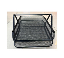 Tava p-u documente metal 2 sectii orizontal, negru (12)