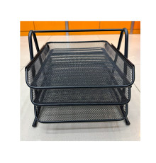 Tava p-u documente metal 3 sectii orizontal, negru, (12)