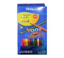30839 Карандаши 12 цв., JUMBO, Pelican S14-3 (6/144)