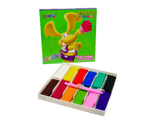 Pasta de modelat "Elefant" 12 cul., 240 gr 1125A (24/72)