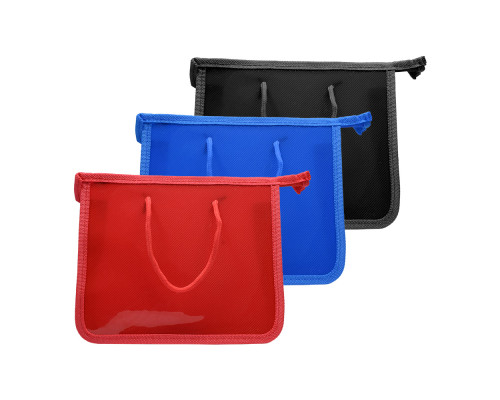 50251 Mapa p/u caiete B5 pe fermoar, lata, plastic transparent, siretS17-6 (480)