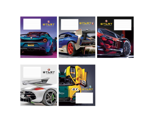 Caiet 12 file matematica Школярик, "Start" 012-3231K (30/300/600)