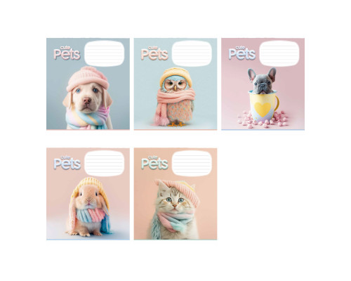 Caiet 12 file matematica Школярик, "Cute pets" 012-3253K (30/300/600) Caiet 12 file matematica Школярик, "Cute pets" 012-3253K (30/300/600)