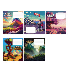 Tетрадь 12л. клетка Школярик, "Game pixels" 012-3273K (30/300/600)