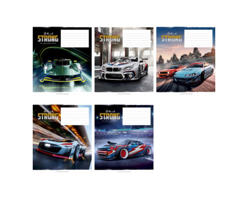 Caiet 12 file matematica Школярик, "Strong" 012-3086K (30/300/600)