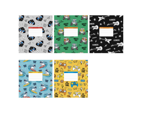 Tетрадь 12л. линия Школярик "Boys collection" 012-3078L (30/300)
