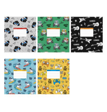 Caiet 12 file linie mare Школярик "Boys collection" 012-3078L (30/300)