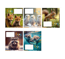 Caiet 12 file linie mare Школярик "Enjoy" 012-3252L (30/300)