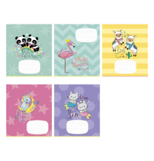 Caiet 12 file linie mare Школярик "Little cute" 012-3118L (30/300)