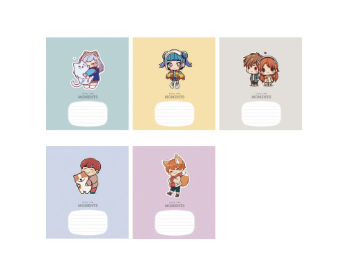 Tетрадь 12л. линия Школярик "Fany cute moment" 012-3267L (30/300)