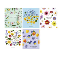10189109 Caiet 36 file linie Школярик, "Meadow flowers" 036-3190L (20/120)