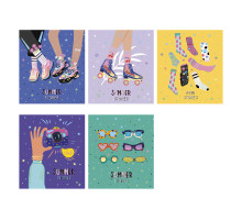 Caiet 12 file linie mare Genius "Summer stories" 012-2889L (30/300)