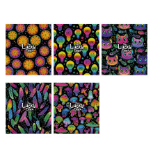 Tетрадь 12л. линия Genius "Lucky ones" 70г/м2, 012-3089L (30/300)