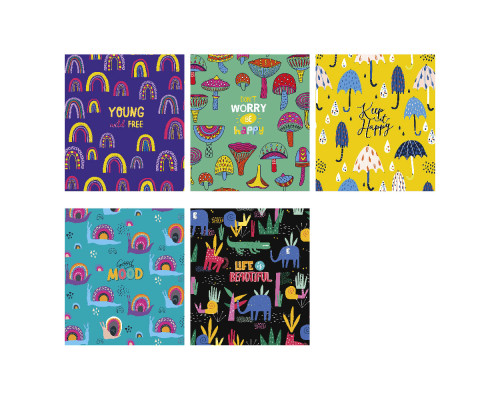 Tетрадь 12л. линия Genius "Happy vibes" 70г/м2, 012-2980L (30/300)