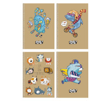 Carnet A5 96file matem., spira, CRAFT+tăiere laser, Student A5-SC-096-6116K (3/54)