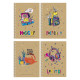 Carnet A6 80 file, fară liniatură, pe spira CRAFT, Student A6-SC-080-6118 (4/144)