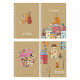 Carnet A6 80 file, fară liniatură, pe spira CRAFT, Student A6-SC-080-6118 (4/144)