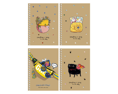 Carnet A6 80 file, fară liniatură, pe spira CRAFT, Student A6-SC-080-6120 (4/144) Carnet A6 80 file, fară liniatură, pe spira CRAFT, Student A6-SC-080-6120 (4/144)