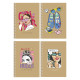 Carnet A6 80 file, fară liniatură, pe spira CRAFT, Student A6-SC-080-6120 (4/144)
