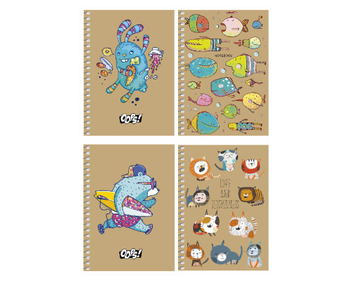 Carnet A6 80 file, fară liniatură, pe spira CRAFT, Student A6-SC-080-6121 (4/144) Carnet A6 80 file, fară liniatură, pe spira CRAFT, Student A6-SC-080-6121 (4/144)