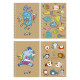 Carnet A6 80 file, fară liniatură, pe spira CRAFT, Student A6-SC-080-6121 (4/144)