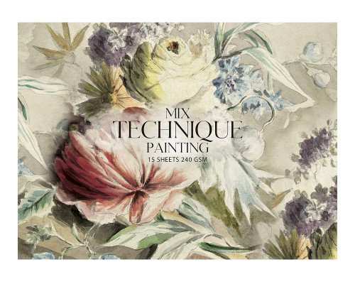 Album pentru tehnici mixte de desen, A5+ 15coli. 240 gr. lipire, MUSE PB-GB-015-052 (1/88)