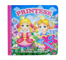 Printese. Cartea cartonata cu 5 puzzle. N*1444