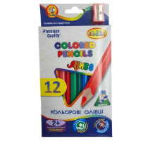 Creioane 12 cul.+ascutitoare, JUMBO, CLASS 1812C (12/144)