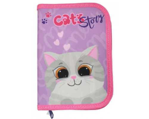 Пенал 1-яр. с 1отв."Cats Story", 210/70D PL, 23110C, CLASS (12) Пенал 1-яр. с 1отв."Cats Story", 210/70D PL, 23110C, CLASS (12)