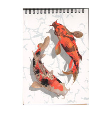 Carnet A5, 60 foi, matem, spira dubla orizontala M*5634 (50)