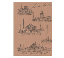 Тетрадь A4, 144л клетка, твердый картон CRAFT Gingko (22)