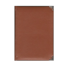 Carnet A4, 160foi matem., eco piele, colturi metalice, Gingko (34)