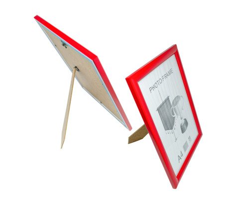 Фоторамка A4 21*30 c ножкой-подставкой красная 20-01-07 CM*8971