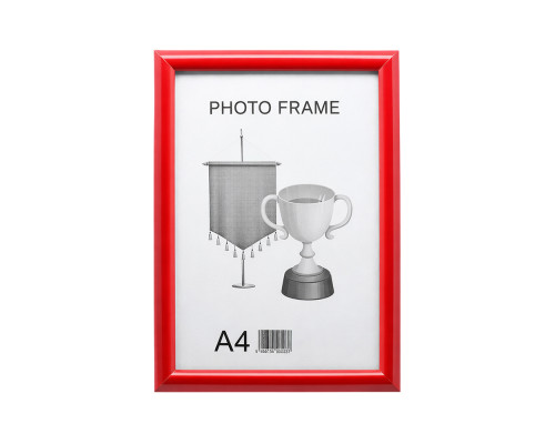 Фоторамка A4 21*30 c ножкой-подставкой красная 20-01-07 CM*8971