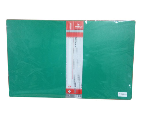 Mapa А4 30 folii 25 micr., verde, Norma 5027-04N (50)