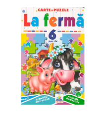 Cartea cartonata cu 6 puzzle. La ferma. N*9648 (16X23,5)