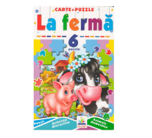 Cartea cartonata cu 6 puzzle. La ferma. N*9648 (16X23,5)
