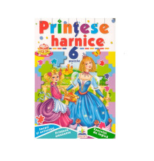 Cartea cartonata cu 6 puzzle. Printesele harnice. N*9679 (16X23,5)