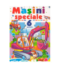 Cartea cartonata cu 6 puzzle. Masini speciale. N*9693 (16X23,5)